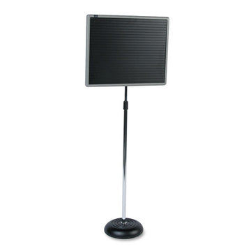 Quartet® Adjustable Single-pedestal Magnetic Letter Board, 24 X 18, Black, Gray Frame freeshipping - TVN Wholesale